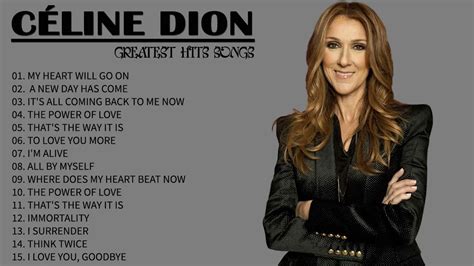 celine dion greatest hits english.